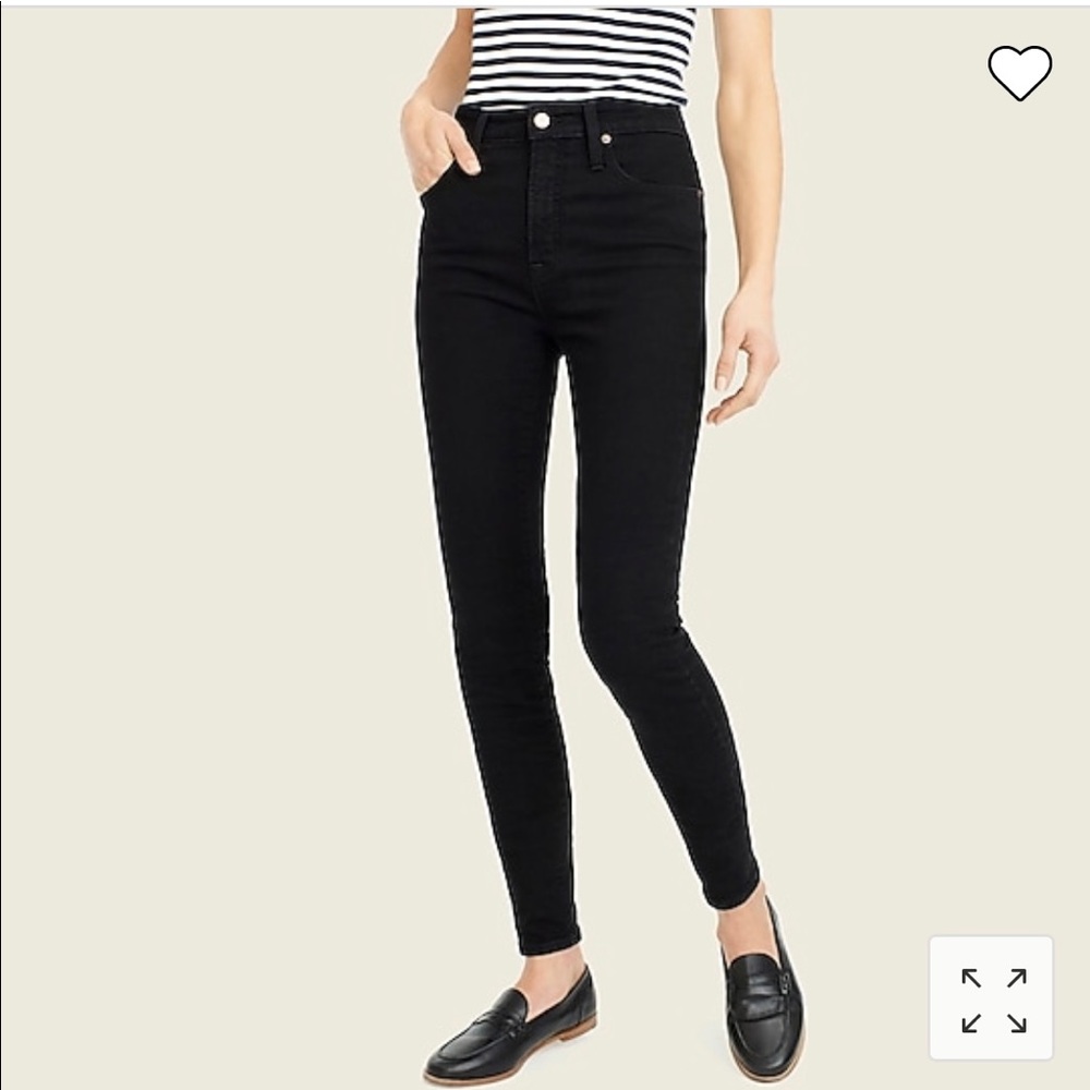 Brand New J. Crew Toothpick Black Jeans